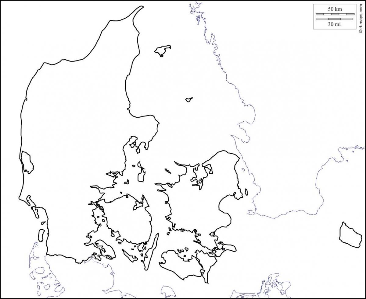 Mapa danska iznijeti