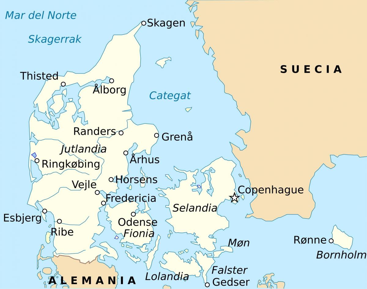 Mapa fredericia danska