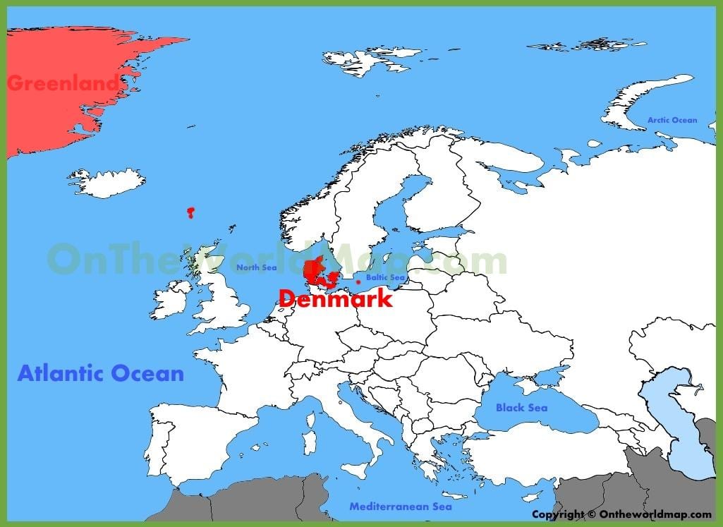 kopenhagenu danska kartu europe