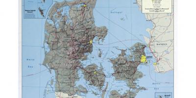 Međunarodnog aerodroma u danskoj mapu