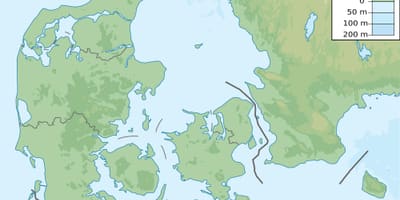 Mapa danska elevacija