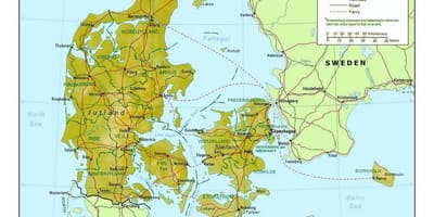Mapa danska kommune