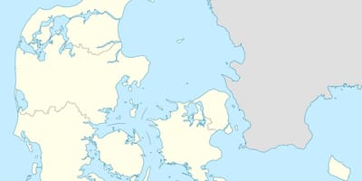 Mapa danska vektor