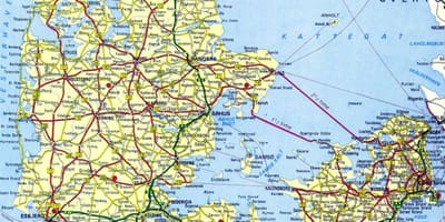 Kopenhagenu danska mapu turističke