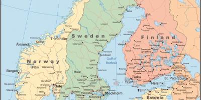 Mapa danskoj i okolne države